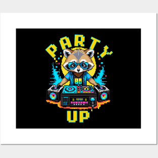 DJ Raccoon - Party Up Posters and Art